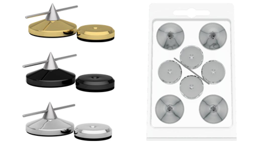 Spike Audio Selection (GoldKabel) Cone &amp;amp;amp; Disc Small 4x Negru