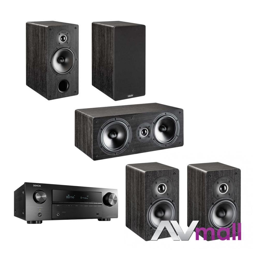 Pachet Receiver AV Denon AVR-X550BT + Pachet Boxe Indiana Line Tesi 261 + Boxe Indiana Line Tesi 241 + Boxa Indiana Line Tesi 761