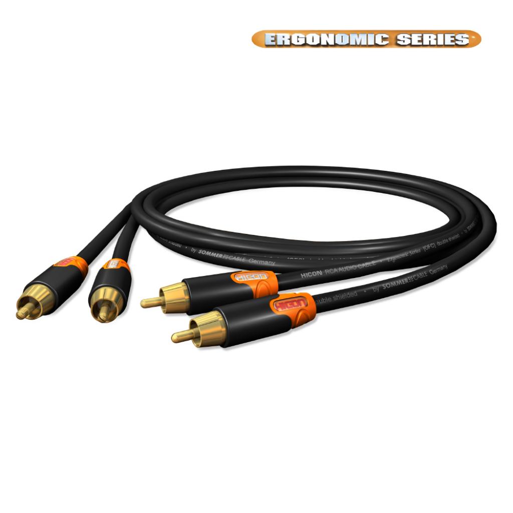 Cablu Interconect RCA Hicon HIE-C2C2 0.75 Metri