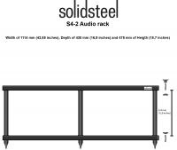 Rack Audio-Video Solidsteel S4-2 Negru