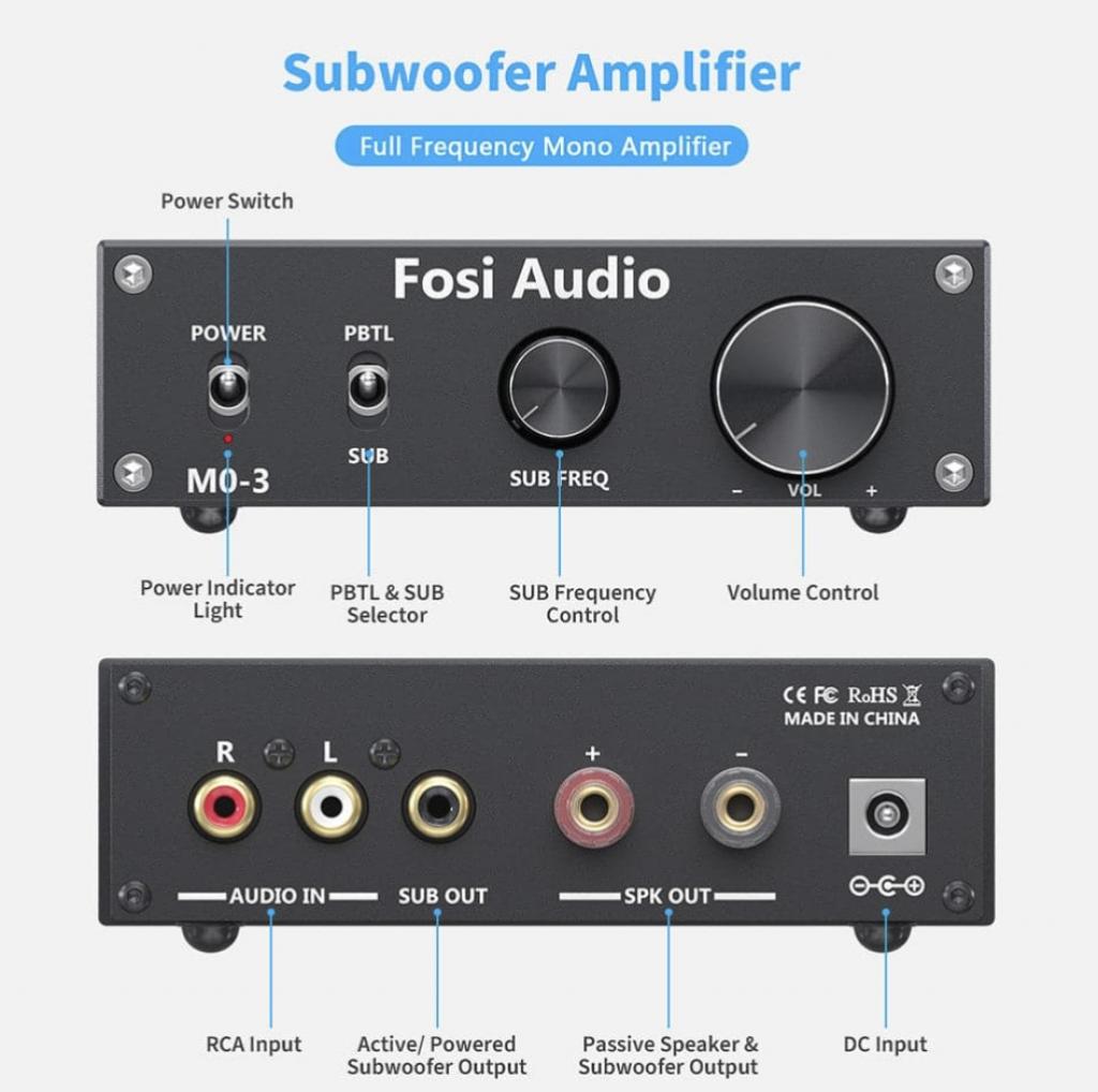 Amplificator de Putere Mono Subwoofer Fosi Audio M03