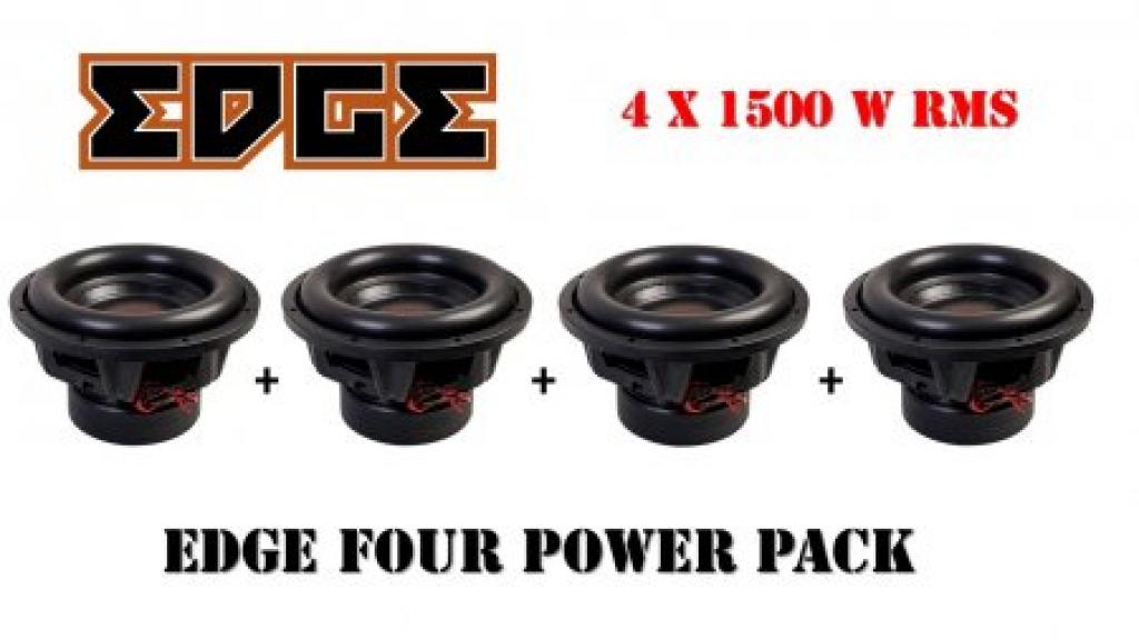 Subwoofer Auto Edge Four Power Pack