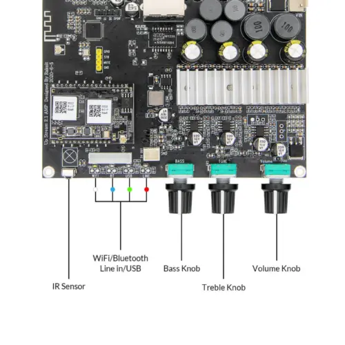 Modul de Amplificare Arylic Up2Stream 2.1 Bluetooth 5.0 - imagine 4