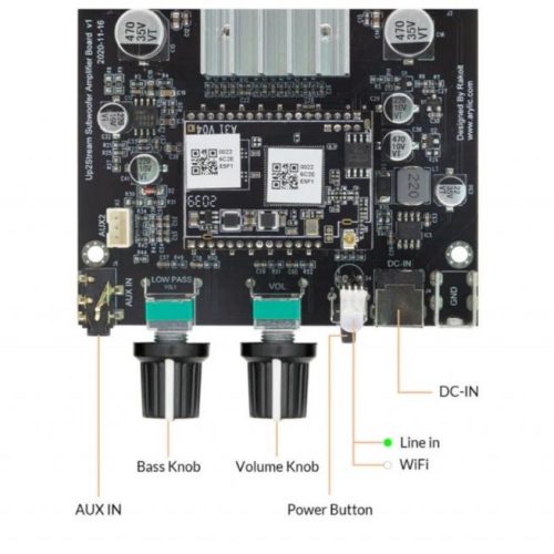 Modul subamplificator Arylic Up2Stream - imagine 3