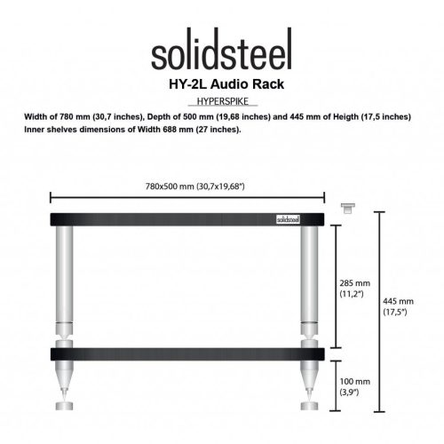 Rack Audio-Video Solidsteel HY-2L - imagine 2