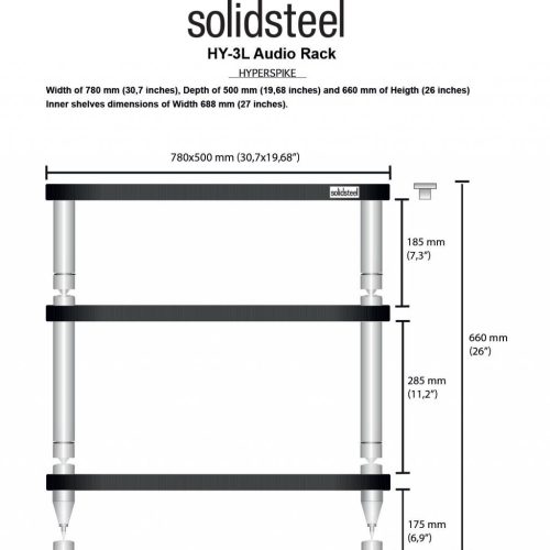 Rack Audio-Video Solidsteel HY-3L - imagine 2