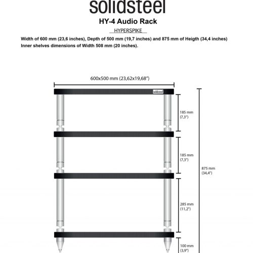 Rack Audio-Video Solidsteel HY-4 - imagine 2