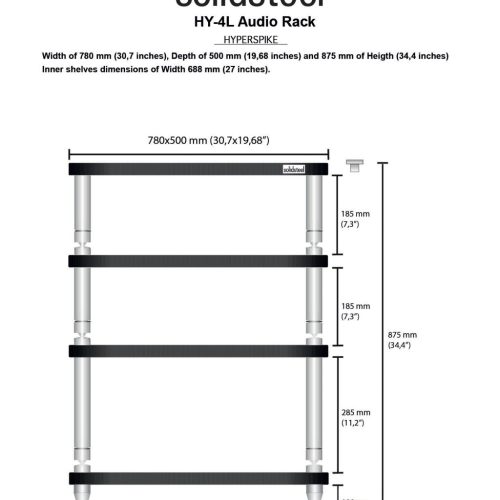 Rack Audio-Video Solidsteel HY-4L - imagine 2