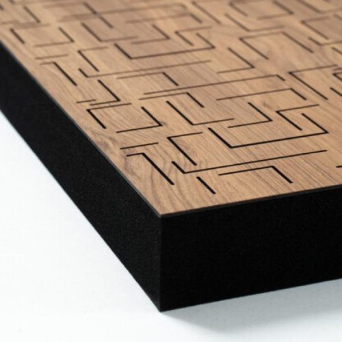 Panou Fonoabsorbant Sonitus Decosorber Double Maze 8 (120x60x8cm) Cherry - imagine 2