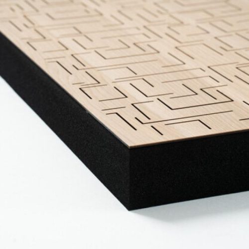 Panou Fonoabsorbant Sonitus Decosorber Double Maze 8 (120x60x8cm) Oak - imagine 2