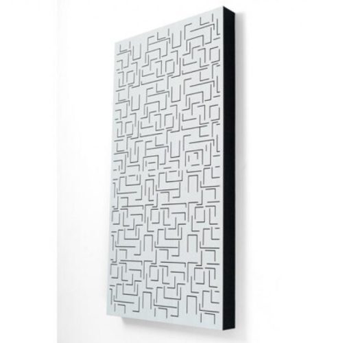 Panou Fonoabsorbant Sonitus Decosorber Double Maze 8 (120x60x8cm) Alb Wood - imagine 1