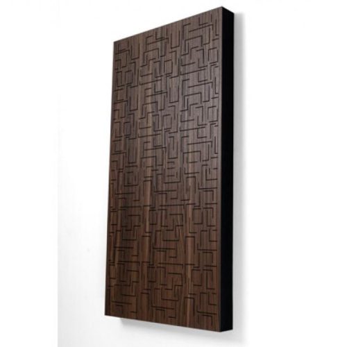 Panou Fonoabsorbant Sonitus Decosorber Double Maze 8 (120x60x8cm) Walnut - imagine 1