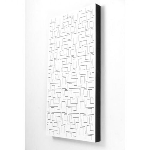 Panou Fonoabsorbant Sonitus Decosorber Double Maze 8 (120x60x8cm) Alb - imagine 1