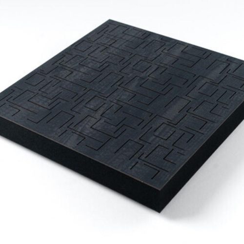 Panou Fonoabsorbant Sonitus Decosorber Maze 8 (60x60x8cm) Negru - imagine 1