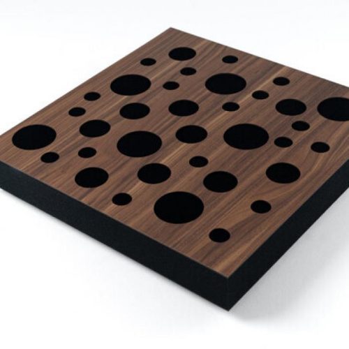 Panou Fonoabsorbant Sonitus Decosorber Dot 8 (60x60x8cm) Walnut - imagine 1