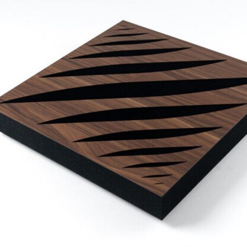 Panou Fonoabsorbant Sonitus Decosorber Hale 8 (60x60x8cm) Walnut - imagine 1