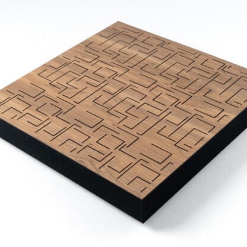 Panou Fonoabsorbant Sonitus Decosorber Maze 8 (60x60x8cm) Cherry - imagine 1