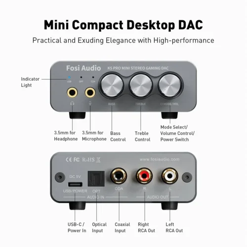 DAC Fosi Audio K5 PRO - imagine 4