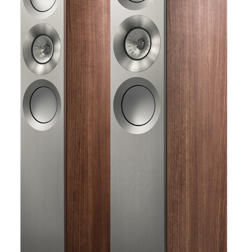 Boxe KEF Reference 3 Meta Satin Walnut/ Silver - imagine 1