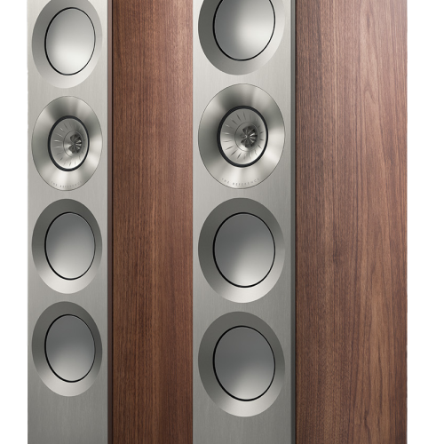 Boxe KEF Reference 5 Meta Satin Walnut/ Silver - imagine 1