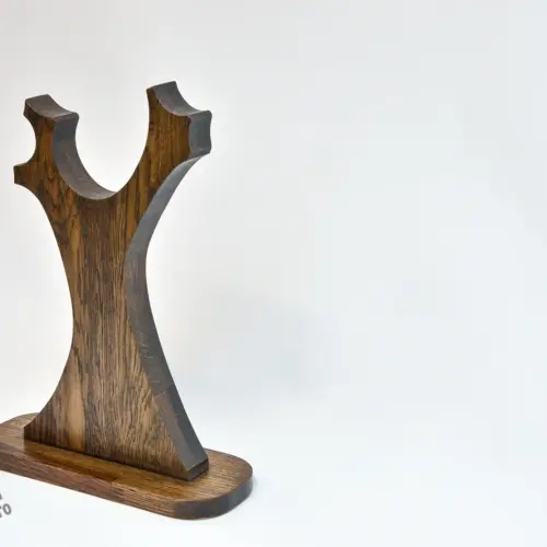 Stand Casti din Fag SilviuTUDOR Single Tree Shaped 30x12x48cm - imagine 4