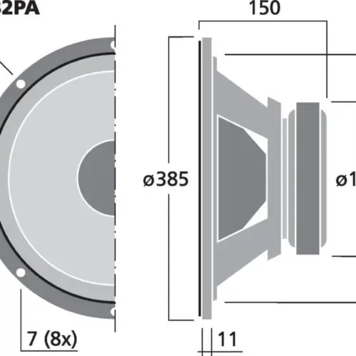 Difuzor Monacor SP-382PA - imagine 2