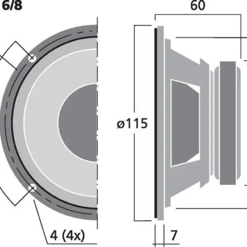 Difuzor Monacor SPM-116/8 - imagine 3