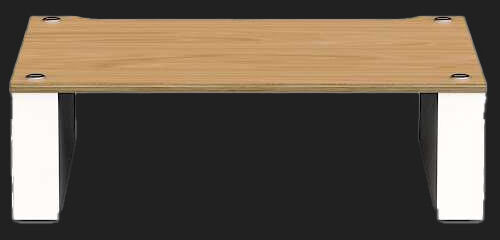 Rack AV Blok Stax 2G 170 Natural Ash Plywood / Satin White