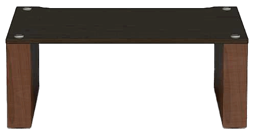 Rack AV Blok Stax 2G 220 Black Ash Plywood / Natural Walnut - imagine 1