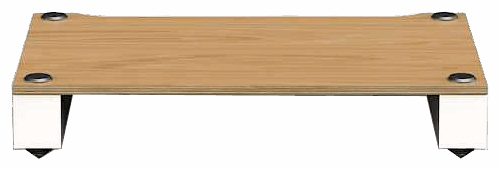 Rack AV Blok Stax 2G Base Natural Ash Plywood / Satin White - imagine 1